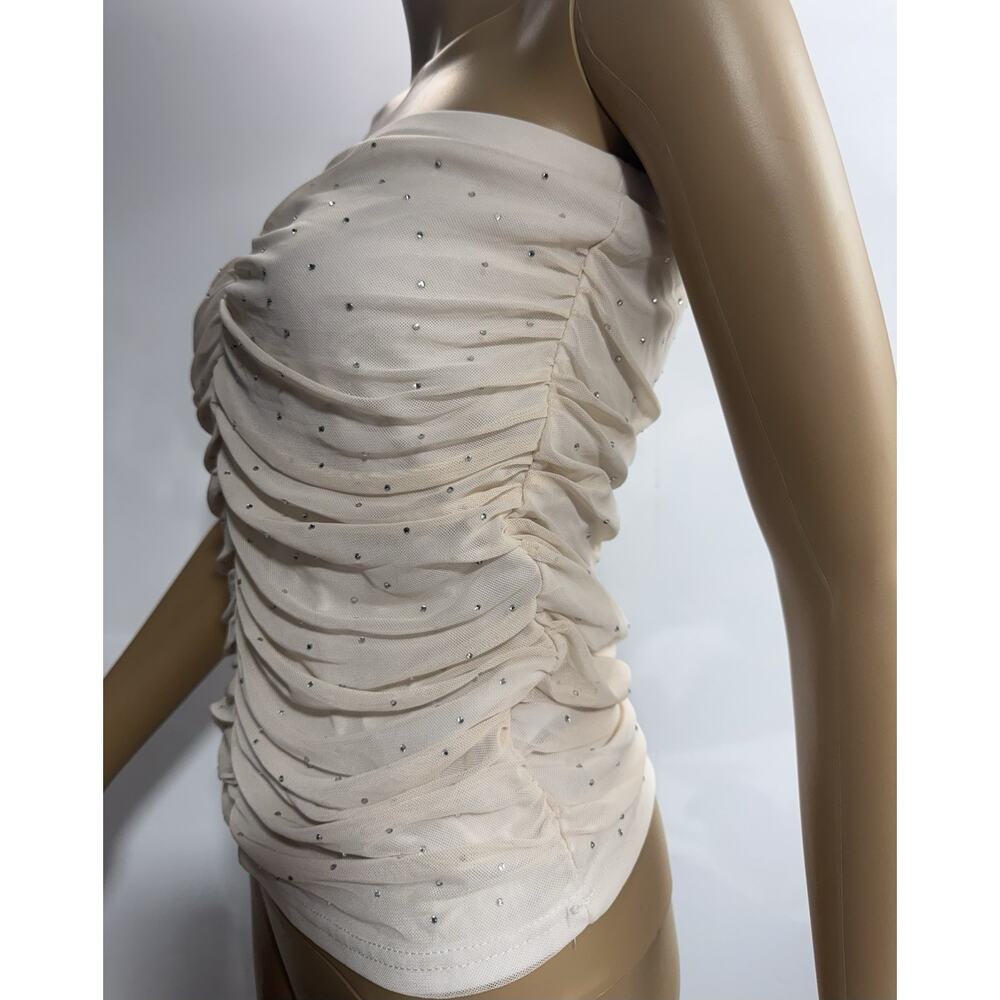 J For Justify Tube Top/Blouse Cream Women’s Size M